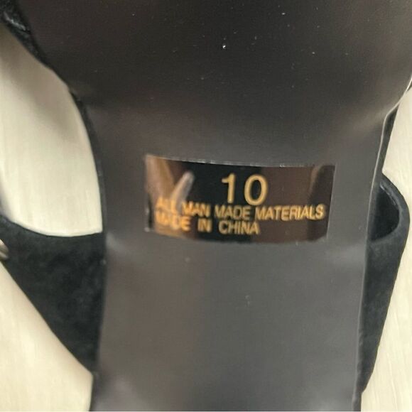 NIB vintage y2k mallgoth platform sandals by Girlfriends LA sz 10. - Picture 7 of 12